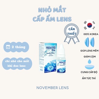 Nhỏ mắt cung cấp độ ẩm cho kính áp tròng