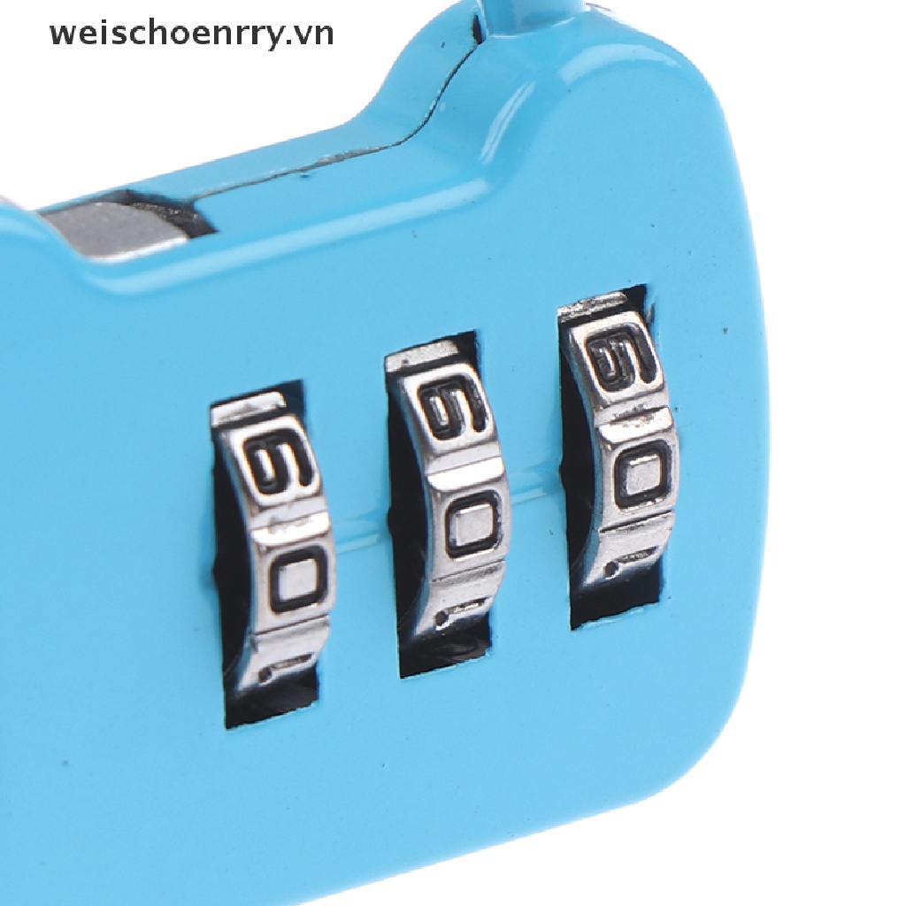 Ổ khóa mật khẩu 3 chữ số mini bằng kim loại nhỏ gọn tiện dụng khi du lịch