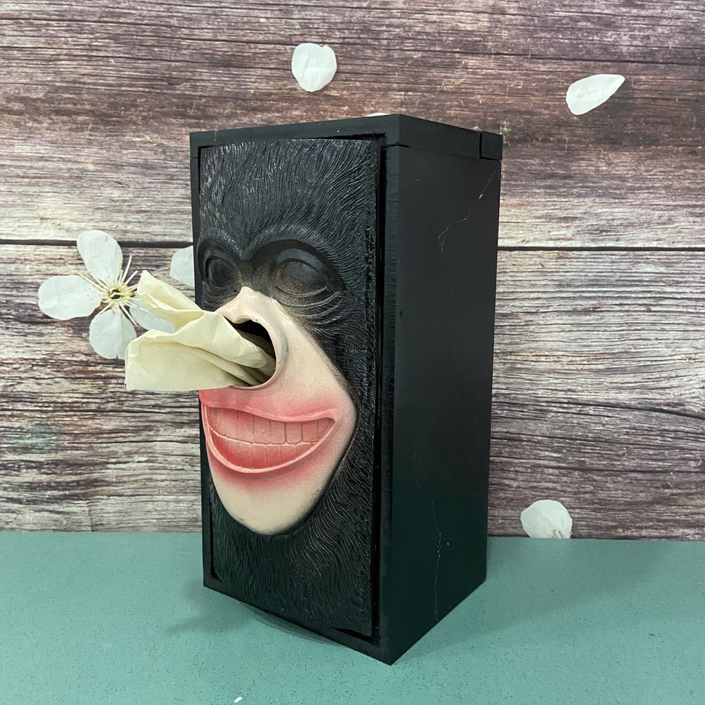 Tượng Rút Giấy Decor Quán Ăn Hình Khỉ Đột King Kong