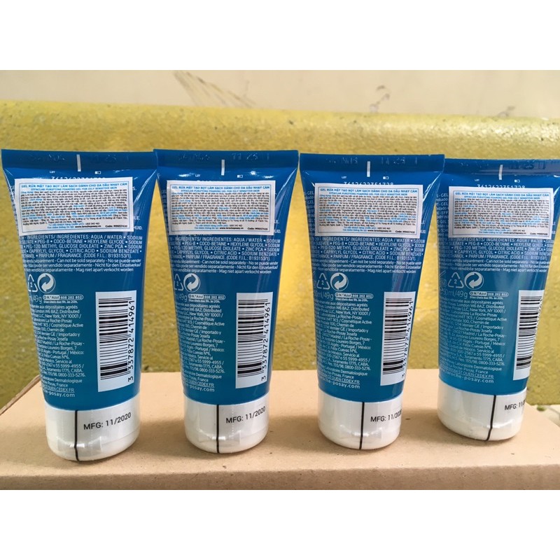 Sữa rửa mặt Laroche Posay Effaclar Gel cho da dầu mụn 50ml.