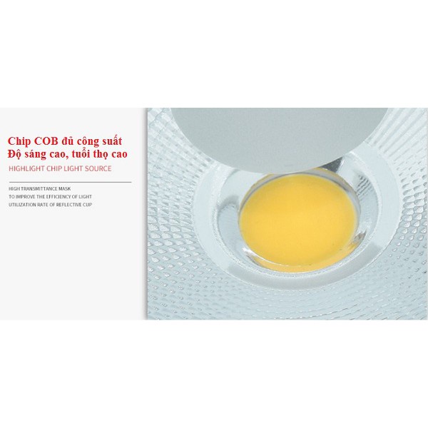 Đèn Led âm trần Chíp COB 9W