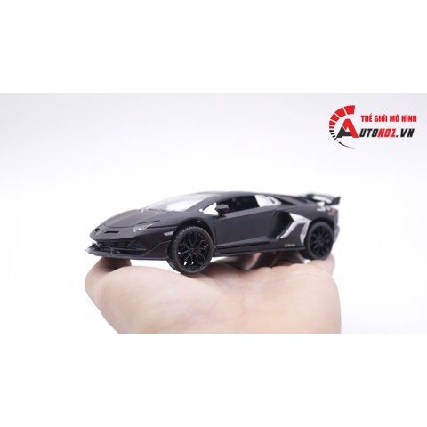 MÔ HÌNH XE LAMBORGHINI AVENTADOR SVJ BLACK 1:32 MINIAUTO 7484