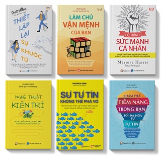Sách - COMBO 6C: Thiết lập khước từ, Làm chủ vận mệnh, Lộ trình sức mạnh, NT kiên trì, Sự tự tin , Khám phá tiềm năng