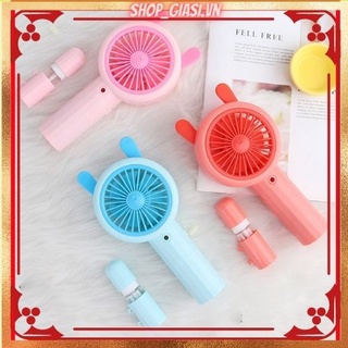 Quạt MiNi Phun Sương Cầm Tay Siêu Mát