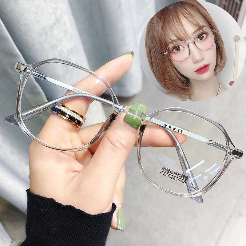 kính cận có độ  0.5~6.0 /Kính trong suốt chống ánh sáng xanh thời trang hàn quốc cho nam và nữ/gọng kính cận nữ nam