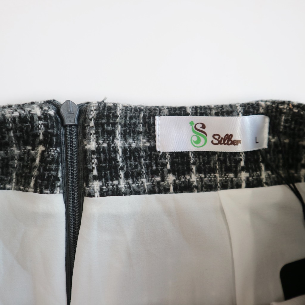 Chân Váy Nữ Dạ Ngắn Xẻ SILBER | BigBuy360 - bigbuy360.vn