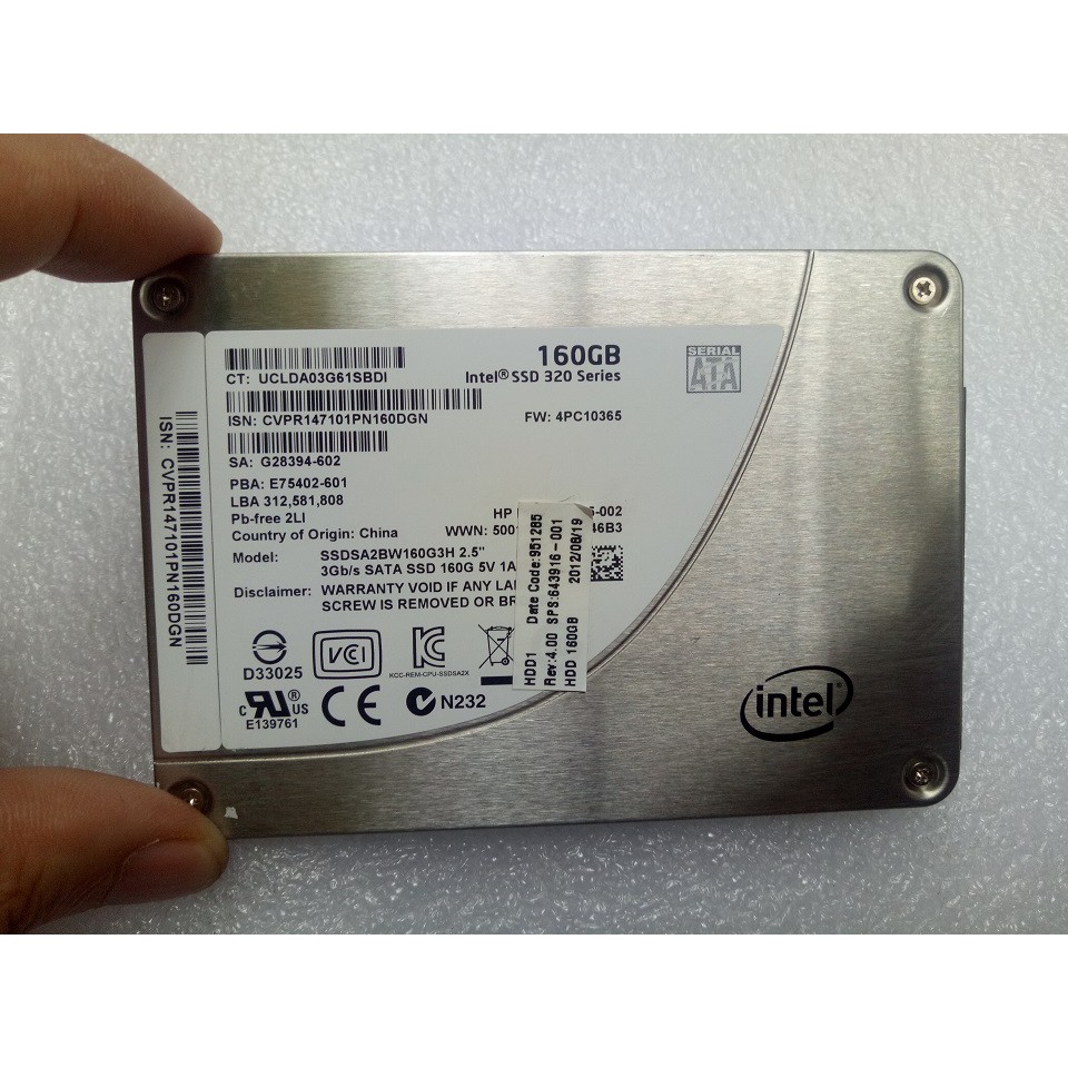 Ổ cứng laptop 2.5inch dung lượng 160GB SSD intel | BigBuy360 - bigbuy360.vn