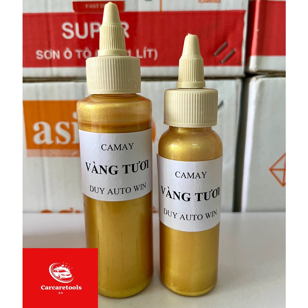 Camay vàng tươi - Màu sơn xe máy đóng chai 50g và 100g