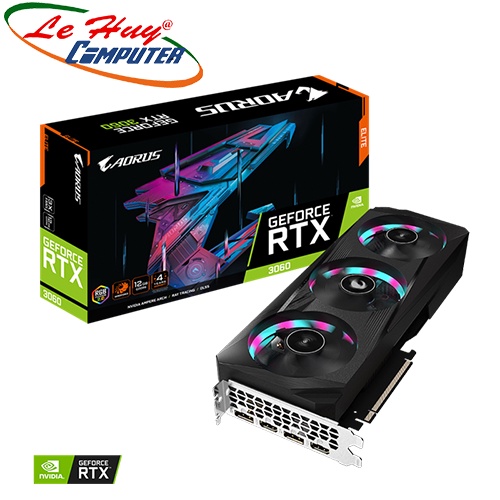 Card Màn Hình - VGA GIGABYTE AORUS GeForce RTX 3060 ELITE 12G (GV-N3060AORUS E-12GD)
