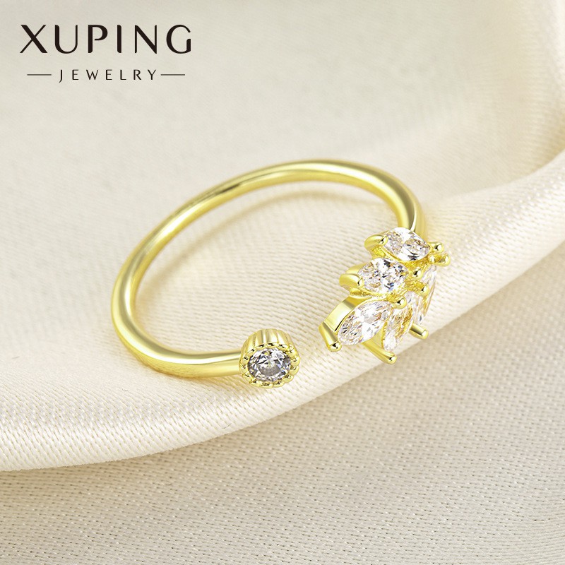 Nhẫn Nữ Mạ Vàng 14K, Đính Đá Phong Cách Vintage - XPN21