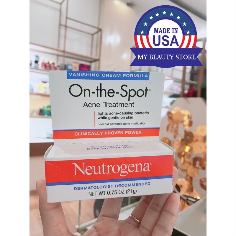 Kem chấm mụn Neutrogena On The Spot Acne Treatment 21g Hàng Mỹ