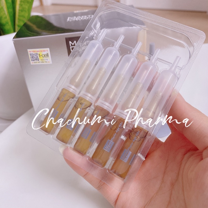 Martiderm platinum photo age ha+ ampoules 15% vitamin c nguyên chất chống lão hóa tách lẻ