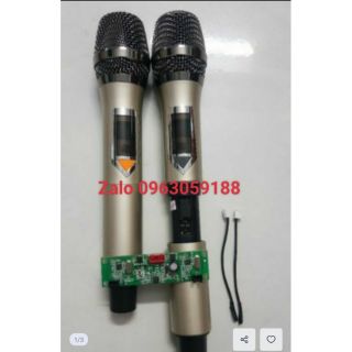 Micro không dây cho loa kéo 2 tay mic uhf