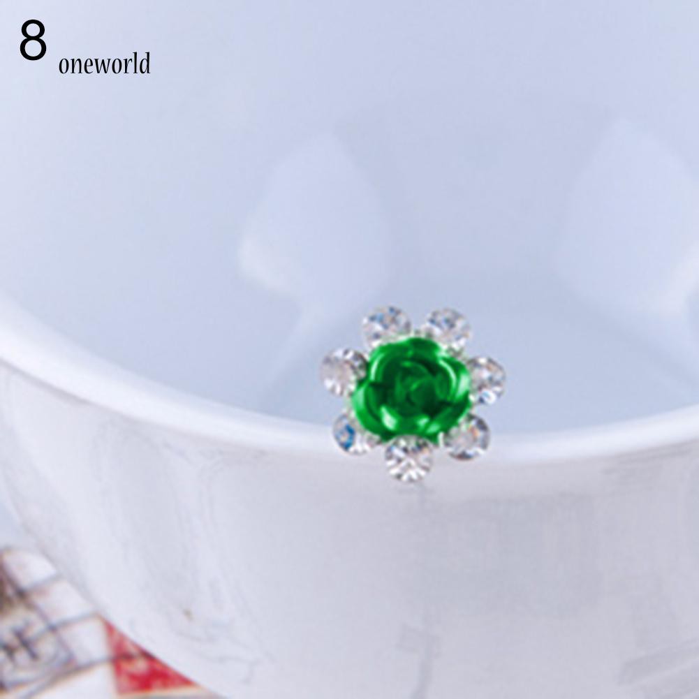 Bao Da Điện Thoại Thời Trang Cho OW OW OW OW☀Set 5 Kẹp Tóc Hoa Hồng Đính Đá Sang Trọng Cho Cô Dâu