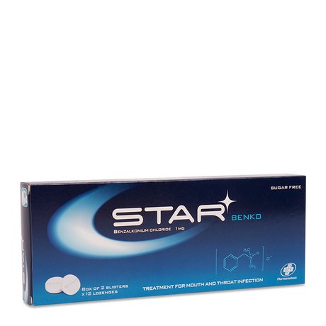 Viên ngậm STAR BENKO làm dễ chịu, xóa tan mệt mỏi