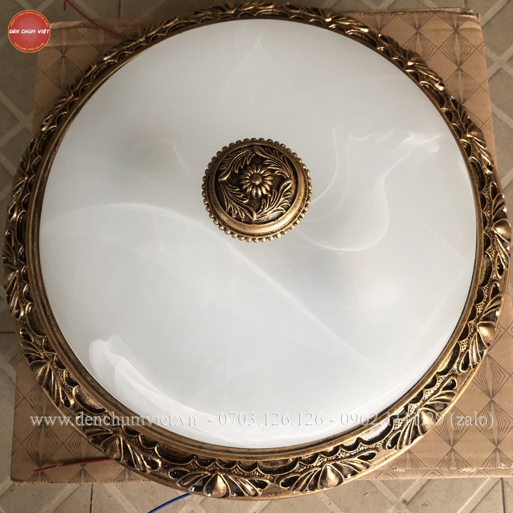 Đèn ốp trần mạ đồng sang trọng  đèn ban công, phòng ngủ, đèn phòng thờ...