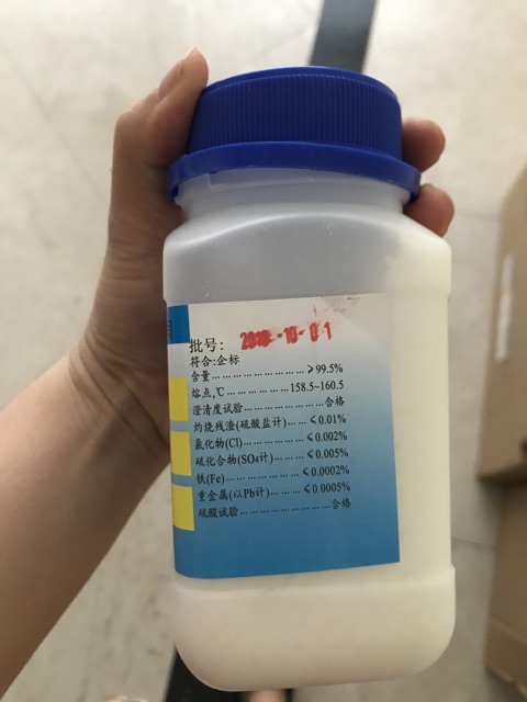 Chất Salicylic aci.d 99.5% BHA chai 250g Xylong axi.t salicylic C7H6O3 CAS 69-72-7 BHA