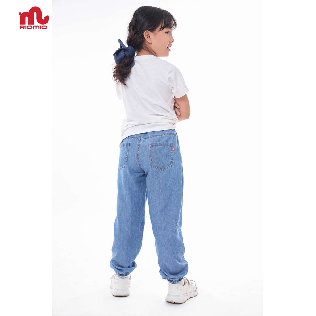 Quần jean unisex cho bé trai và bé gái 4-11 tuổi (18-40kg) RIOMIO cotton jean sợi coolmax phong cách Hàn Quốc QT - RM229