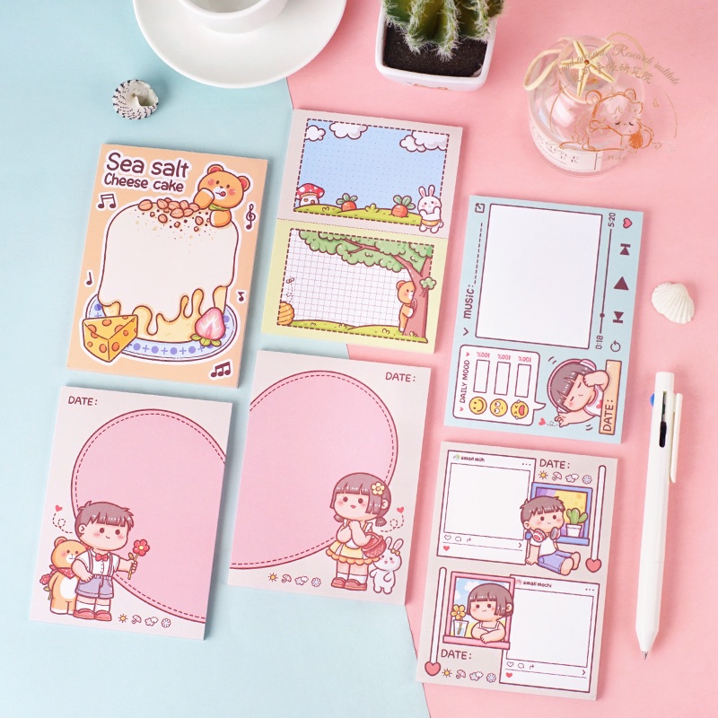Nhãn Dán Ghi Chú Nhỏ Nhắn Dễ Thương Trang Trí Sổ Tay