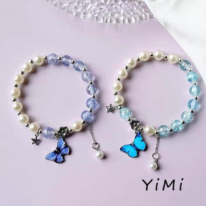 Vòng Tay Chuỗi Hạt Pha Lê Hình Hoạt Hình Thắt Nơ Dễ Thương Làm Quà Tặng Cho Bạn Gái/Sinh Viên