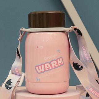 Bình nước giữ nhiệt lõi inox 304 tặng kèm dây cute lạc lối :)))