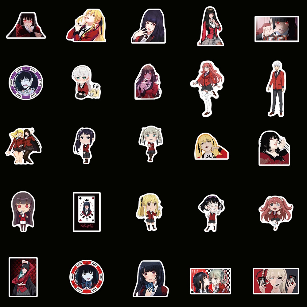 ❉ Kakegurui - Series 01 Anime Stickers ❉ 50Pcs/Set Jabami Yumeko DIY Fashion Doodle Decals Stickers