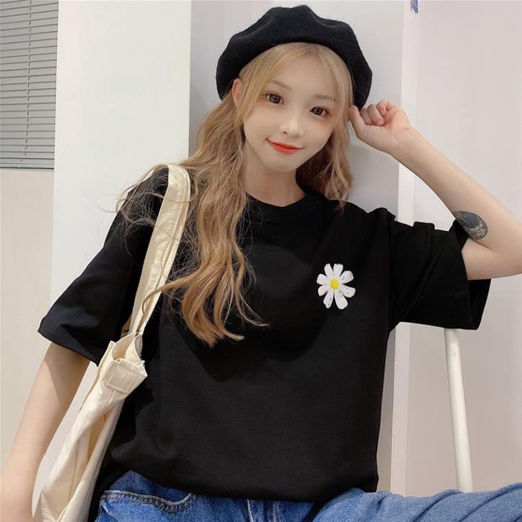 Áo thun tay lỡ UNISEX hoa MARGARET iu thương sắc tím nồng nàn A083 | BigBuy360 - bigbuy360.vn