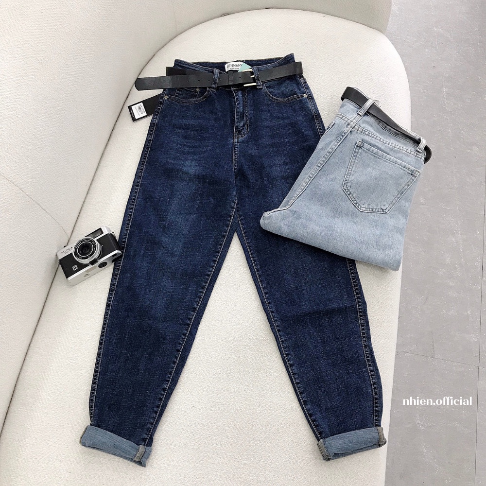 Quần jean nữ form baggy (tặng kèm thắt lưng) Nhienvintage_BQ6