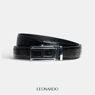 Thắt lưng nam, dây nịt da Cá Sấu V2 thương hiệu Leonardo