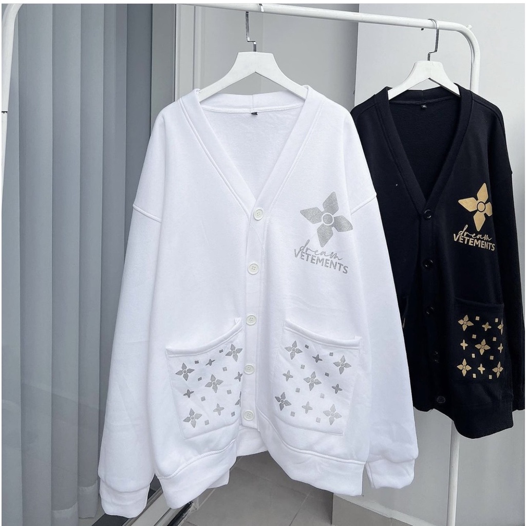 Áo Khoác Cardigan VETEMEMTS Form Rộng Unisex