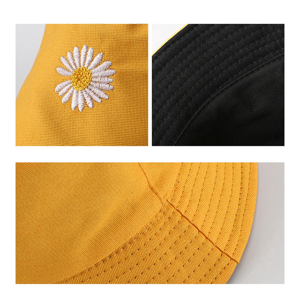 Nón Vành Chống Nắng Hai Mặt Họa Tiết Hoa Phong Cách Hàn Quốc Cho Nữ