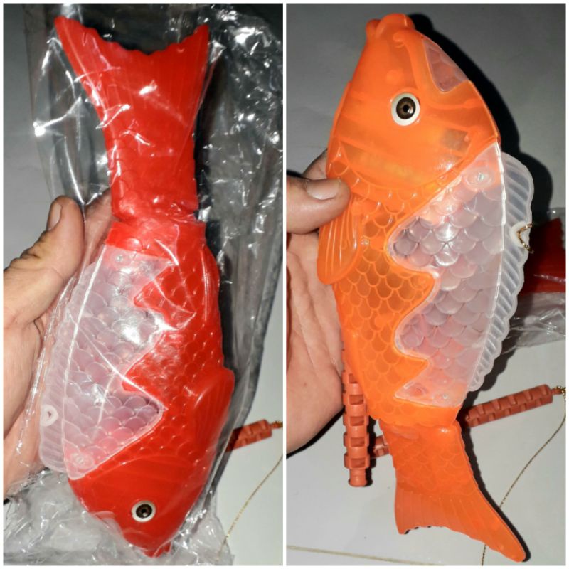 Tết trung Thu_ Một mô hình Cá Chép chạy có nhạc và đèn led rất đẹp tặng kèm pin