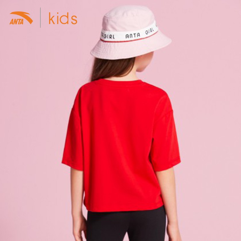 [Mã FABRREST19 giảm 30k đơn bất kỳ] Áo phông bé gái Anta Kids phong cách thể thao năng động 36927153-2