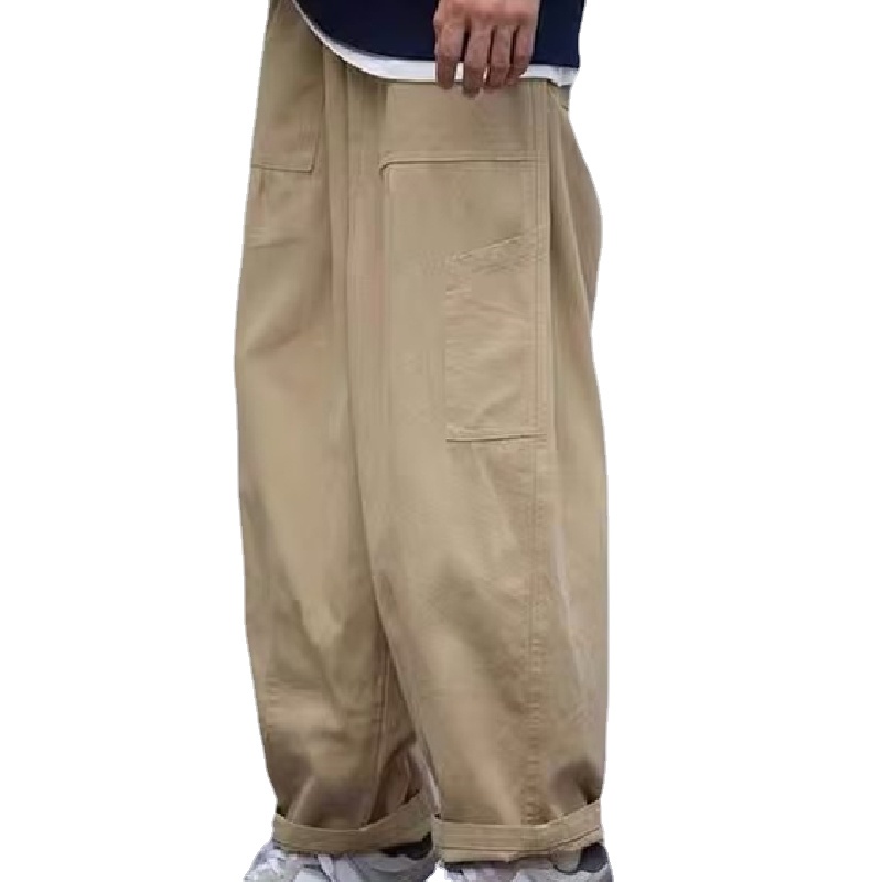 Quần Dài Dáng Rộng Phối Túi Lớn Siêu Bền Phong Cách Hip Hop Nhật Bản Thời Trang Cho Nam size M-3XL