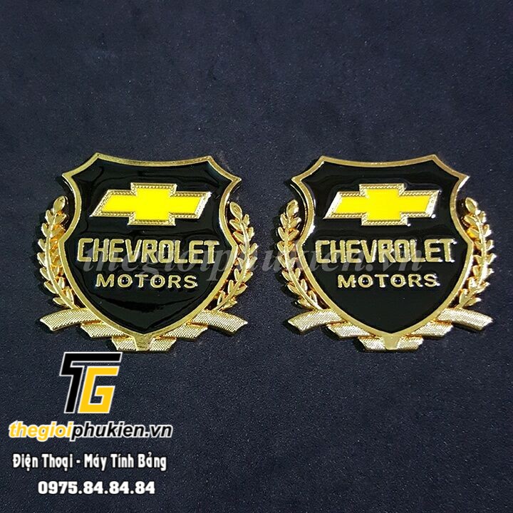 Bộ 2 Logo dạng Bông lúa theo xe Chevrolet