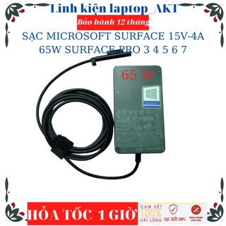 SẠC MICROSOFT SURFACE 15V-4A-65W SURFACE PRO X PRO 3 PRO 4 PRO 5 PRO 6 PRO 7 7+ PRO 8 PRO 9 MICROSOFT SURFACE 1706