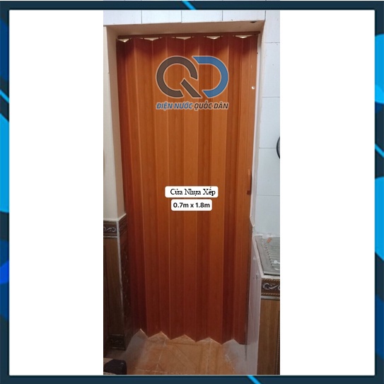 Cửa nhựa xếp nhà tắm 0.7x1.8m giá rẻ - Siêu bền, Dày, Chất Lượng