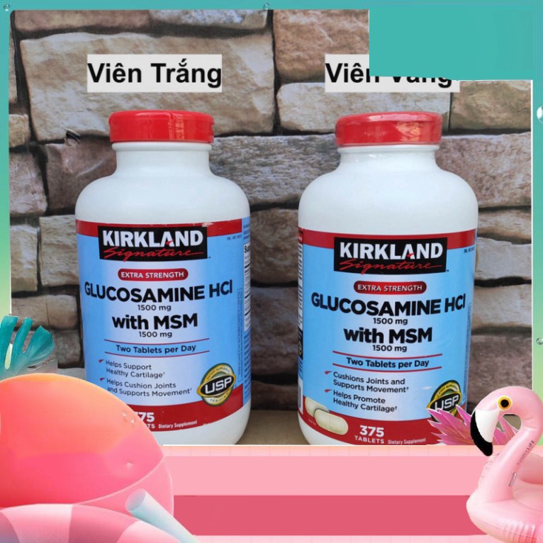 GIÁ QUÁ ĐÃ Viên uống Kirkland Signature Glucosamine HCL 1500mg With MSM 1500mg 375 viên - Glucosamin GIÁ QUÁ ĐÃ