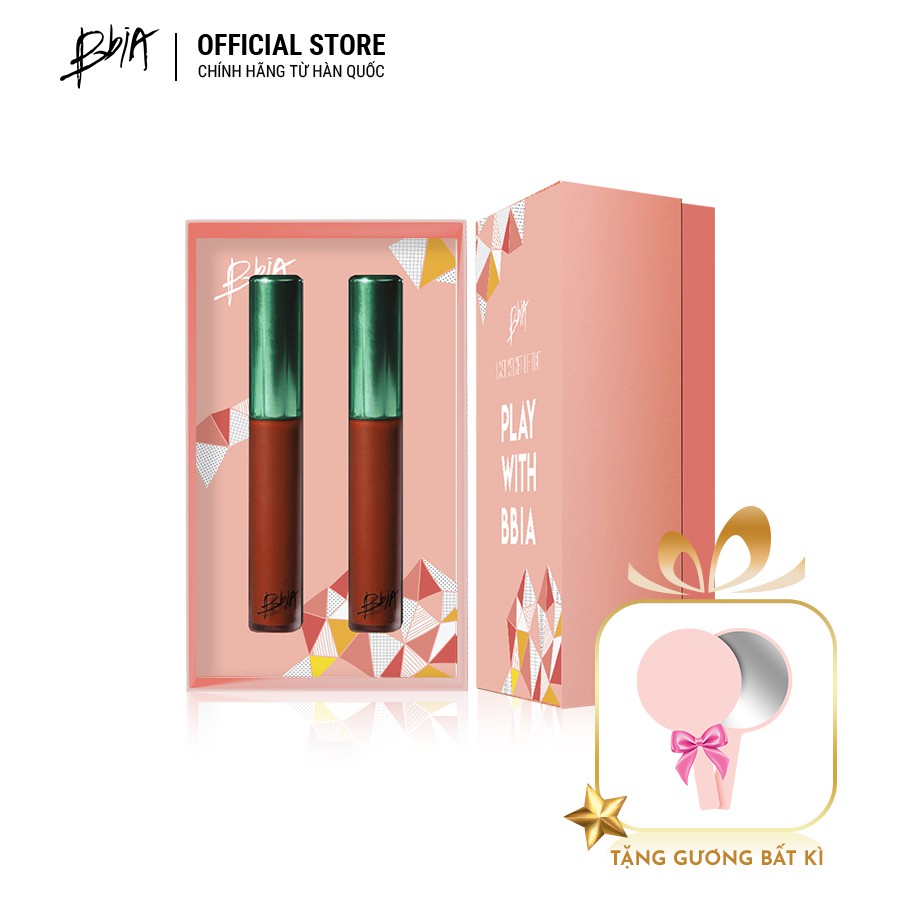Combo Double Asia - 2 son kem lì Asia Edition 5g/thỏi + Hộp quà tặng 2g - Bbia Official Store