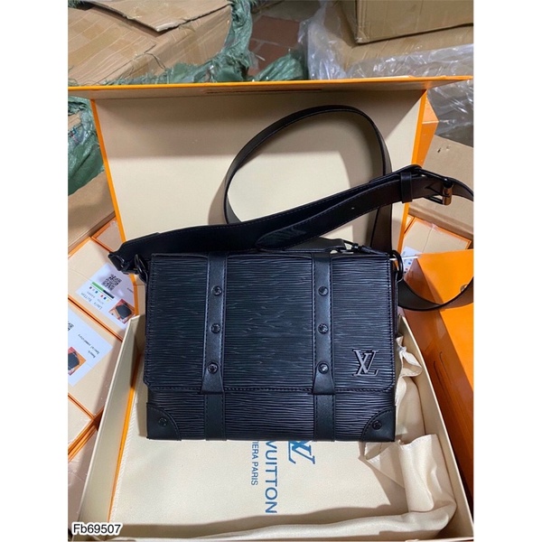 Túi Đeo Chéo LV Da PU Full Box Cao Cấp - Túi Đeo Chéo Nam Nữ Tang Logo Net Căng