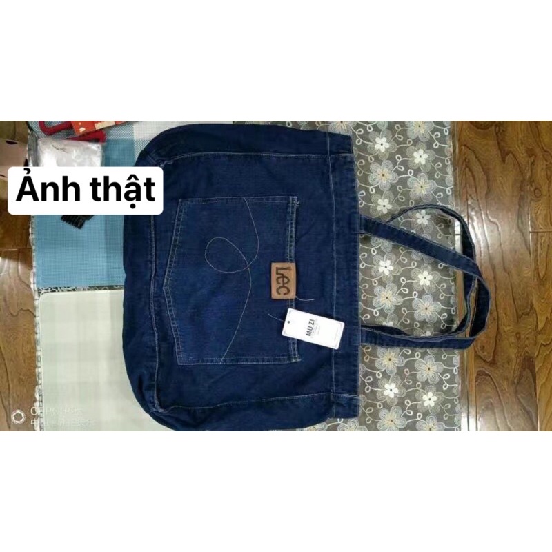 TÚI TOTE JEAN DENIM ĐEO VAI DÀY DẶN PHONG CÁCH HÀN QUỐC