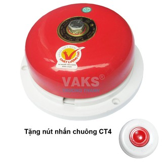 Chuông điện dạng đĩa, kích thước 4 inches 75dB, 220V AC - Tiến Thành C15-399 - tặng nút nhấn CT4 - sx tại VN