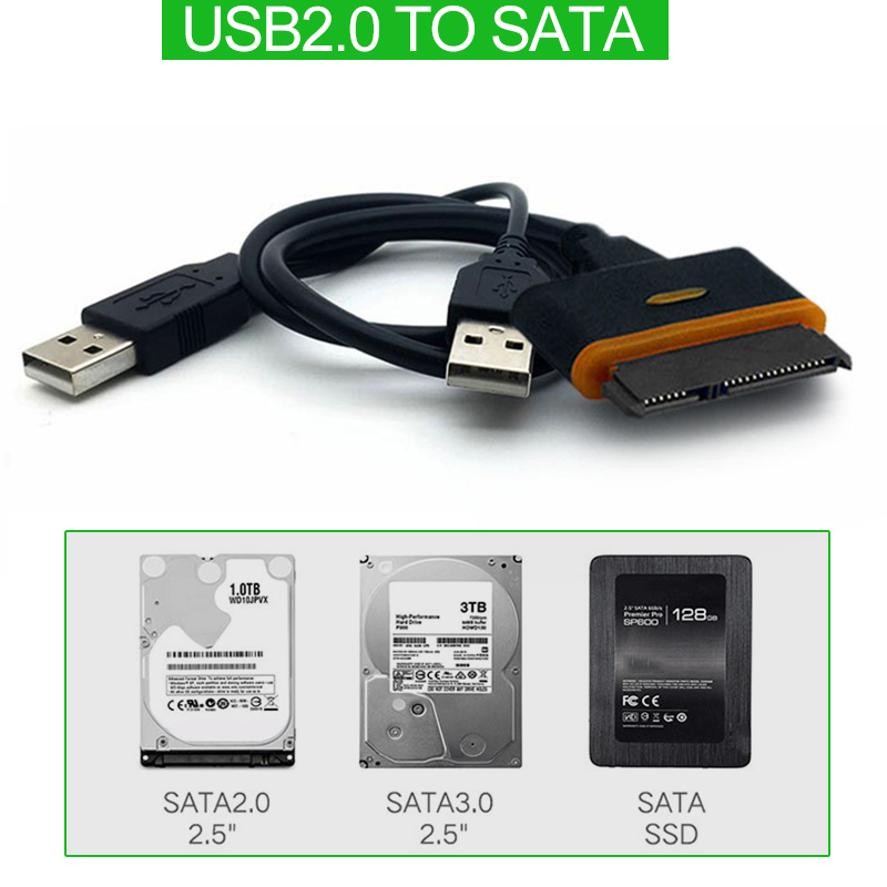 Cáp Chuyển Đổi Sata Sang Usb 2.0 Sdd Cho Ổ Cứng 2.5 Hdd | BigBuy360 - bigbuy360.vn