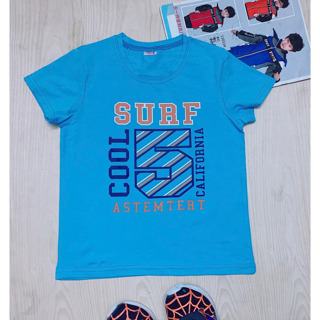 Áo thun cộc tay bé trai - áo phông cộc tay bé trai chất cotton mát mẻ co dãn thoải mái