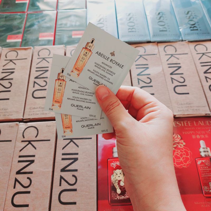 [ Combo 10 gói ] Tinh Dầu Dưỡng Ẩm Trẻ Hóa Da Abeille Royale Youth Watery Oil