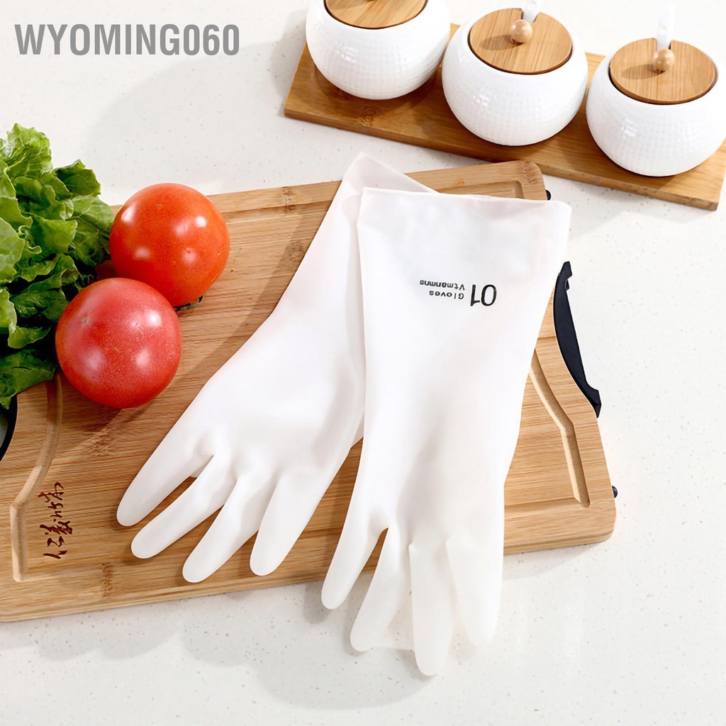 Găng tay làm sạch nhà bếp có thể tái sử dụng PVC dày rửa chén chống trượt Wyoming060