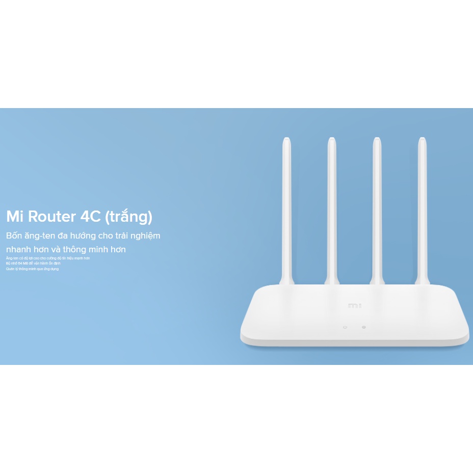 Thiết bị định tuyến mạng không dây Xiaomi Mi Router 4C - Chính hãng