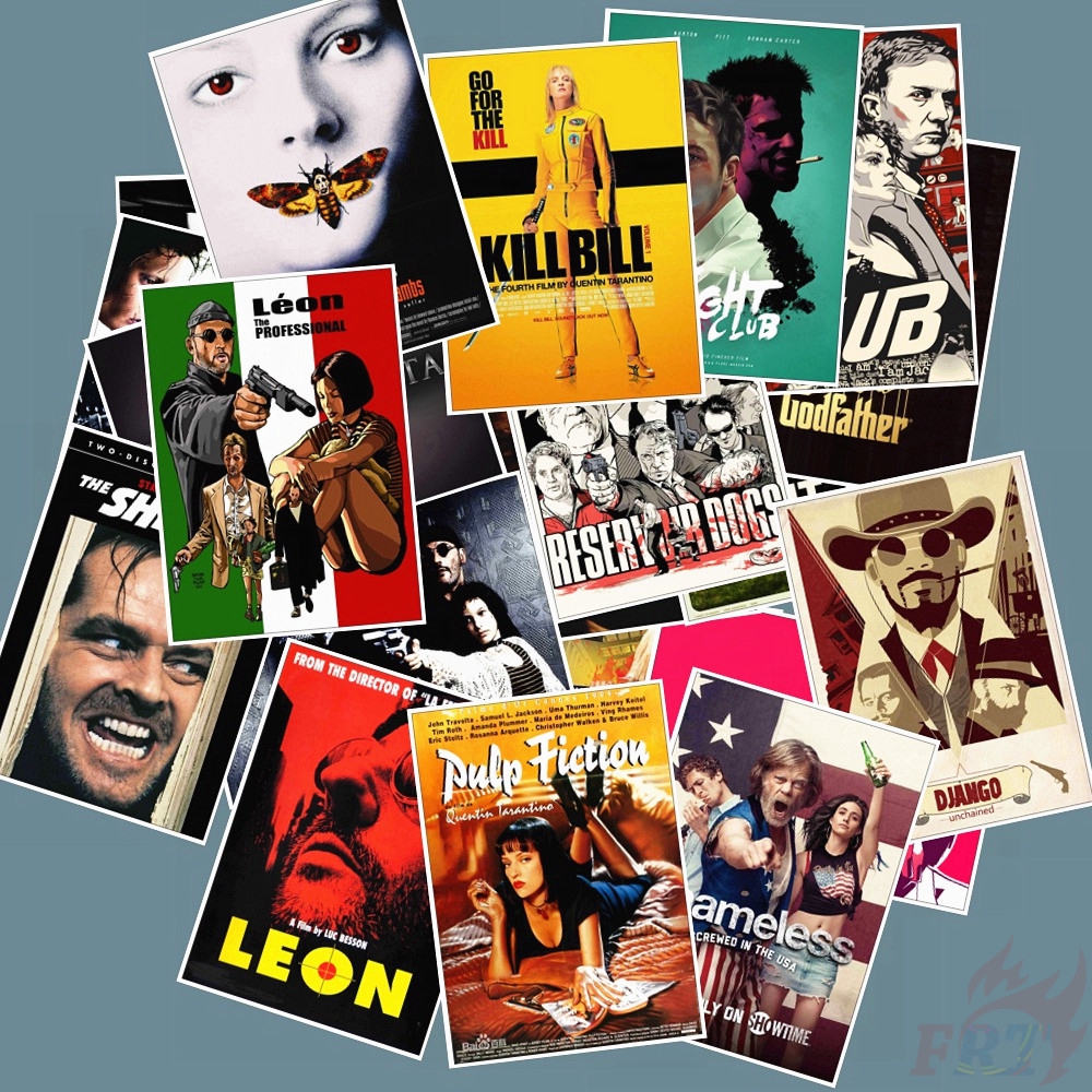❉ Classical Movie Retro Mini Poster Series 01 Stickers ❉ 25Pcs/Set Waterproof DIY Fashion Doodle Decal Stickers