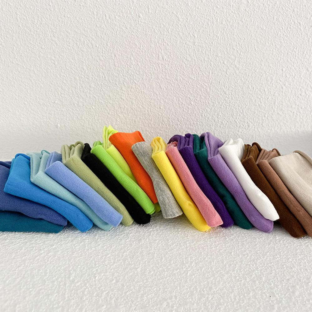 MXGOODS Vớ Nữ Co Dãn Thoáng Khí Màu Trơn Mới