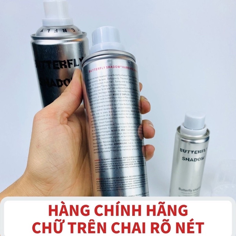 ✅[CHÍNH HÃNG] GÔM XỊT TÓC BUTTERFLY SHADOW 320-600ml